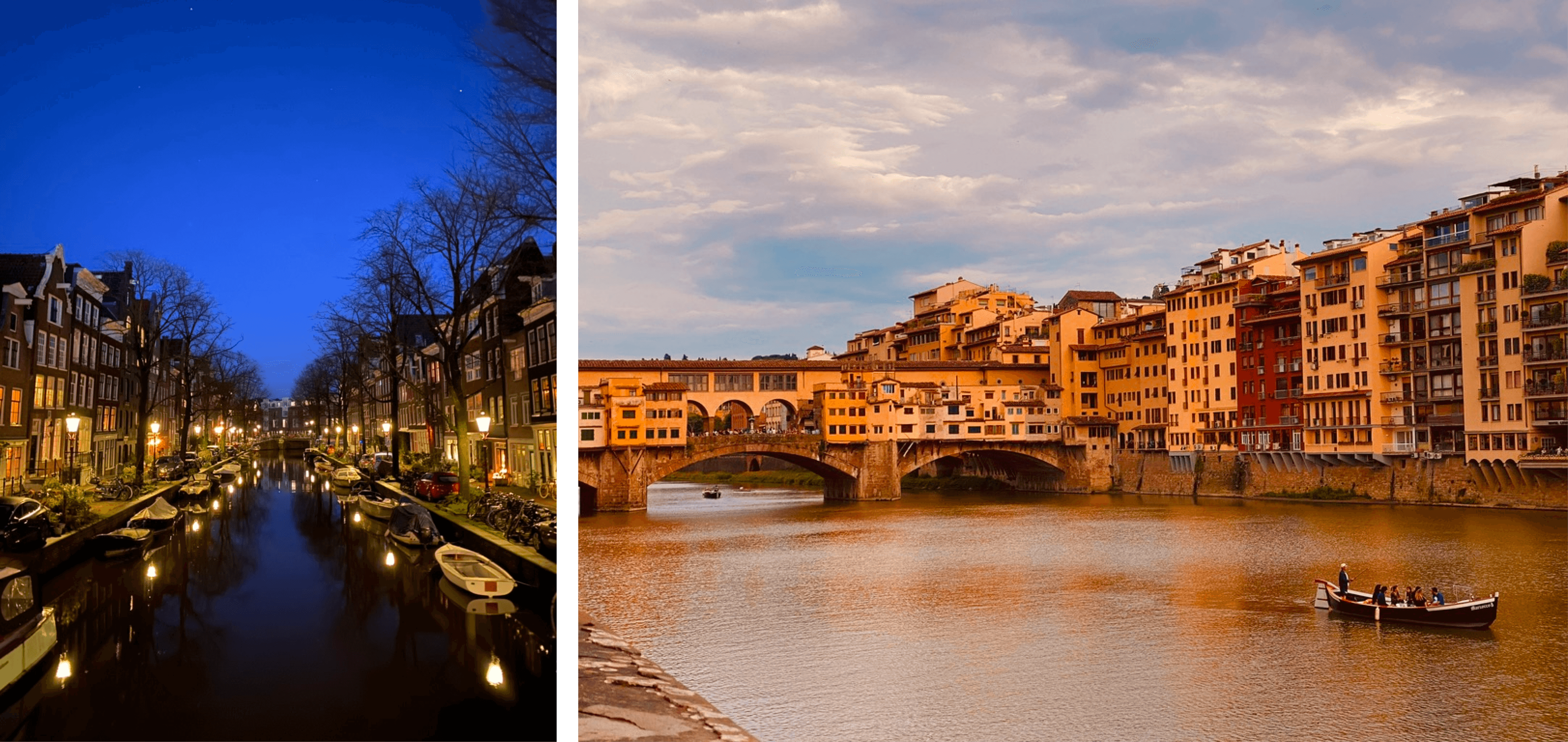 Amsterdam and Florence